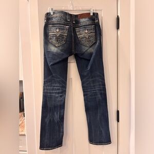 Rock Revival Easy Straight Magnor size 27 Distressed Jeans